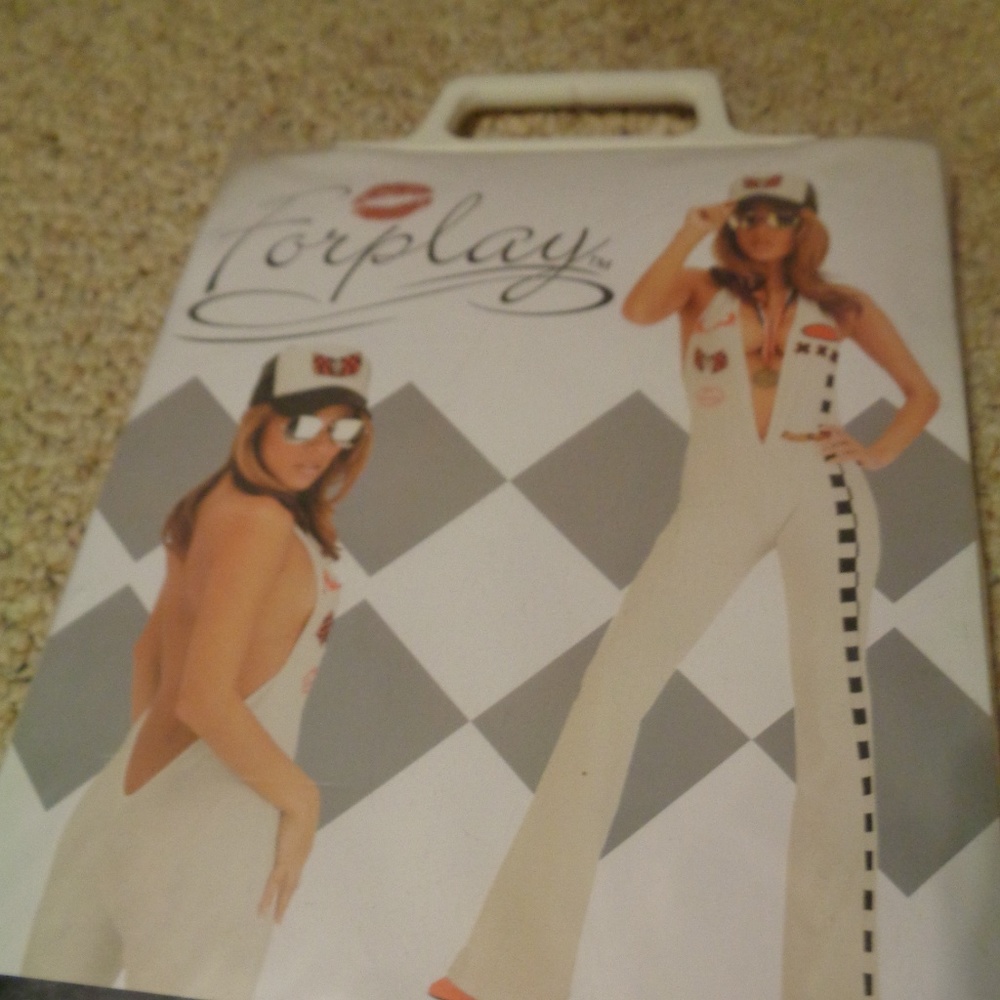 Sexy Halter Top Racer Girl Catsuit - Role Playing